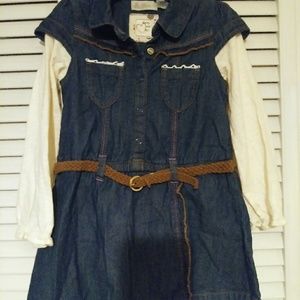 Little girl's denim dress